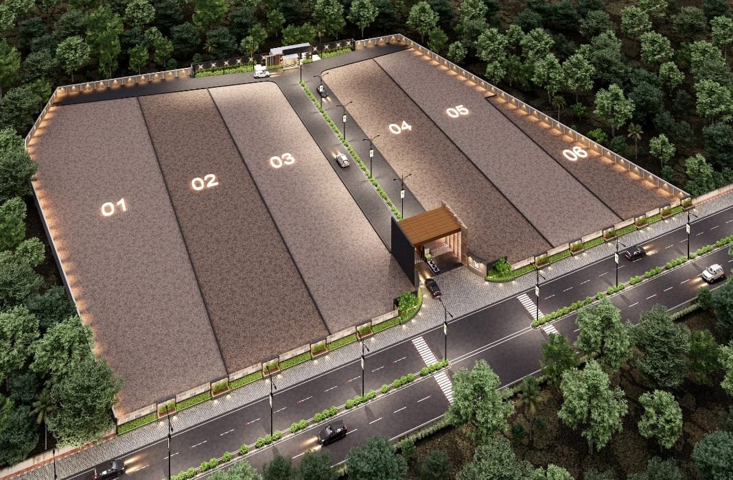 Mehta Square 1 aerial plot layout